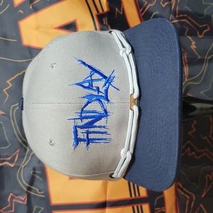 Findlay Hats Snapback Digger Metal Font Navy Blue Gray Crown